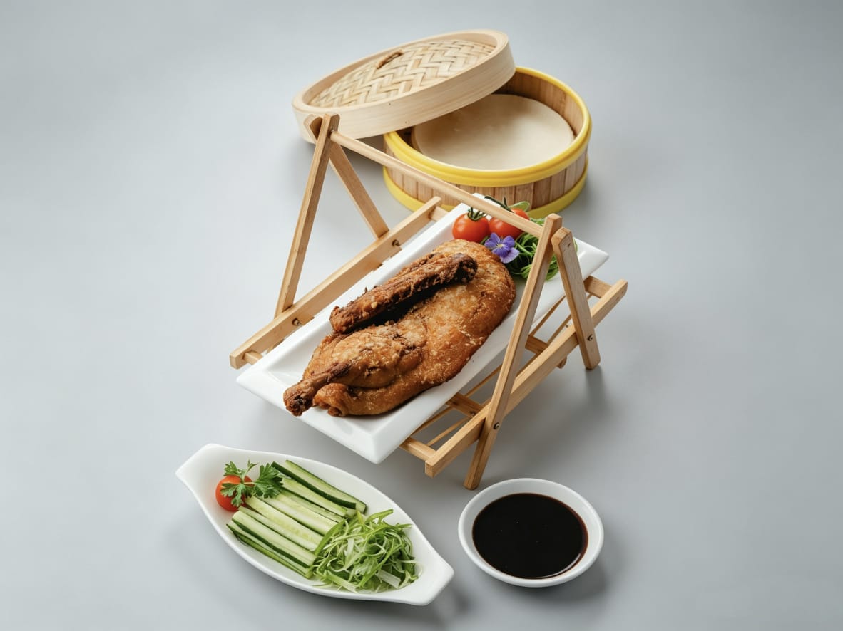 手撕香酥鸭配薄饼 | Aromatic Crispy Shredded Duck + Chinese Pan Cake | Signature Cantonese Dish